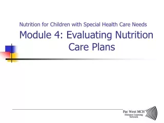 Pacific West MCH  Distance-Learning Curricula