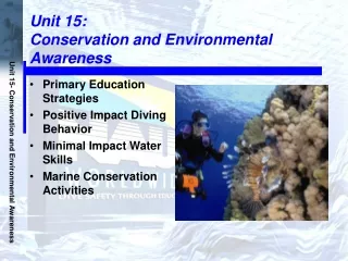 Unit 15: Conservation and Environmental Awareness