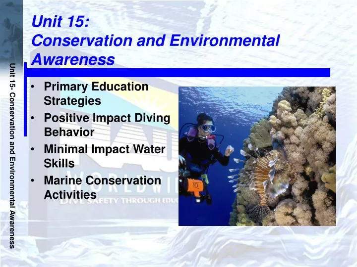 unit 15 conservation and environmental awareness