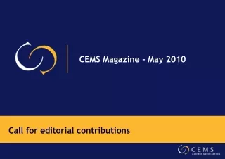 CEMS Magazine - May 2010