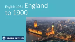 English 1061   England to 1900