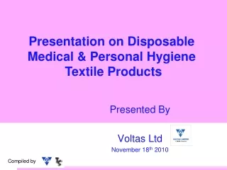 Presented By Voltas Ltd November 18 th  2010