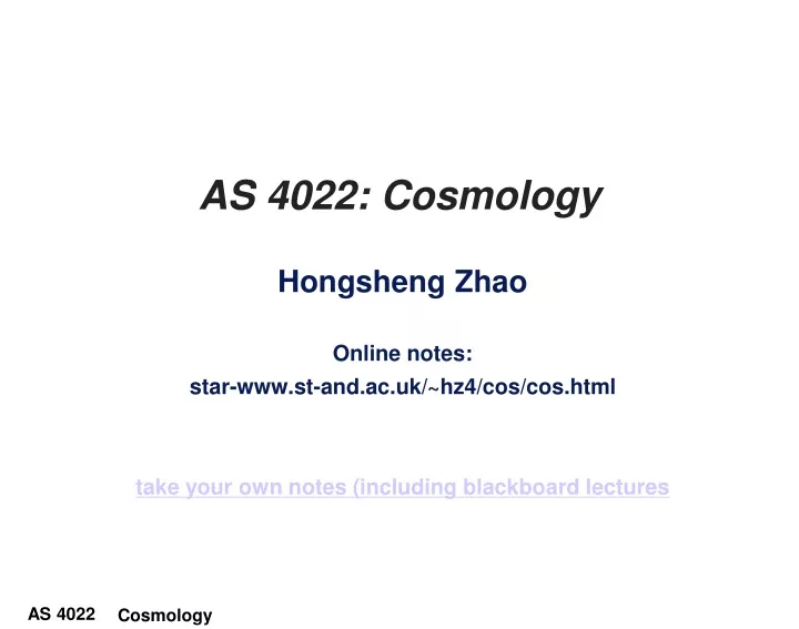 as 4022 cosmology