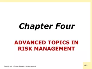 Advanced topics In risk Management