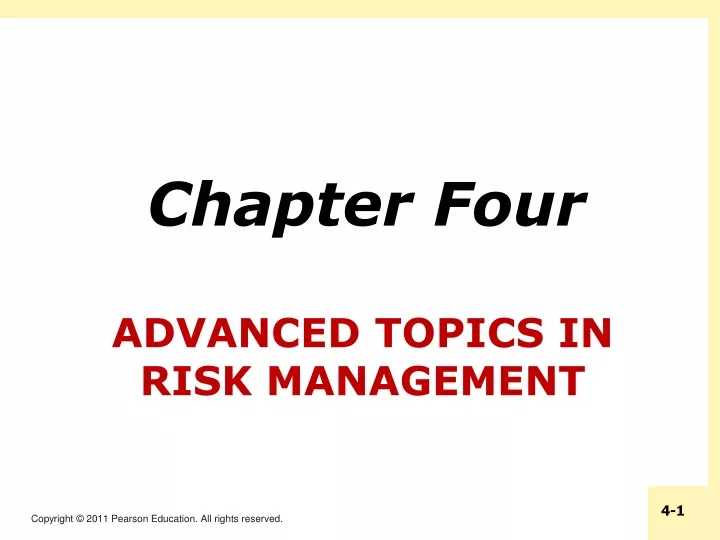 advanced topics in risk management