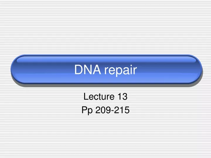 dna repair