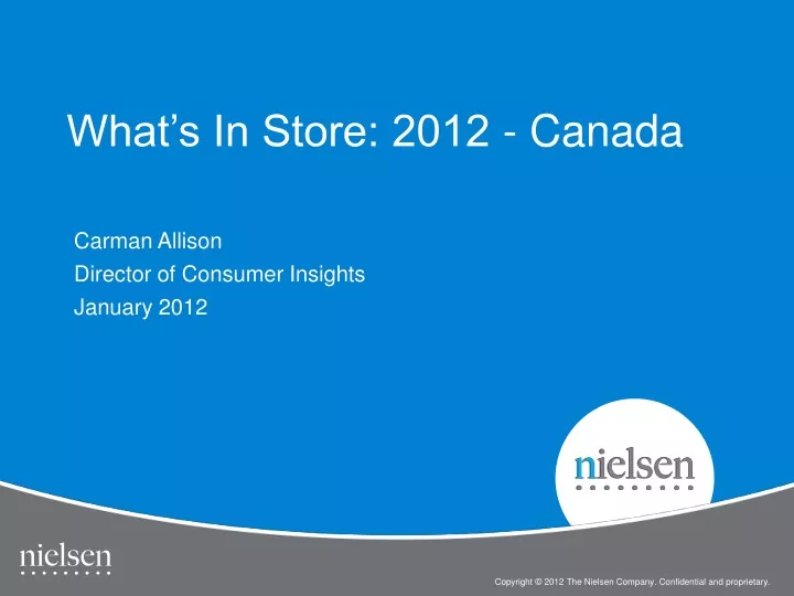 what s in store 2012 canada