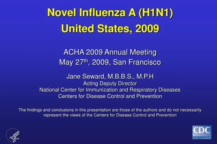 novel influenza a h1n1 united states 2009