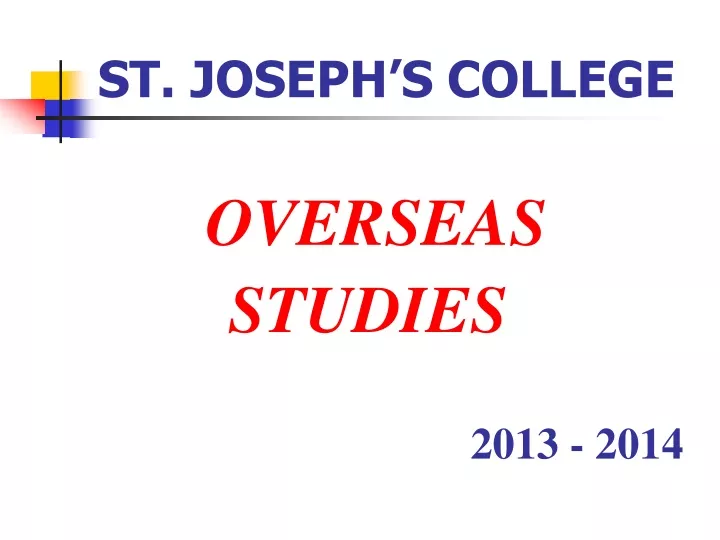 st joseph s college