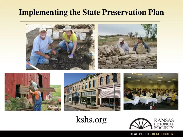 implementing the state preservation plan