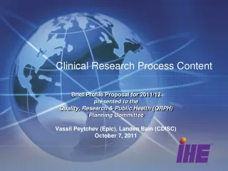 Clinical Research Process Content