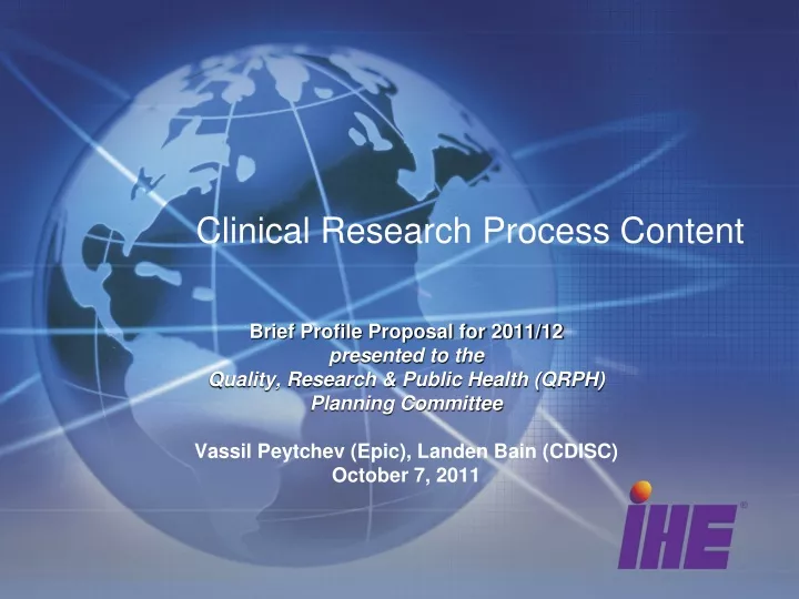 clinical research process content