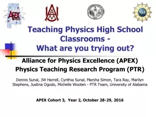 Teaching Physics High School Classrooms - What are you trying out?