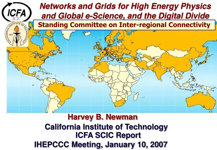 standing committee on inter regional connectivity