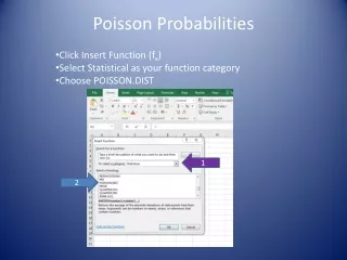 Poisson Probabilities