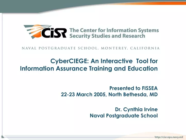 cyberciege an interactive tool for information assurance training and education