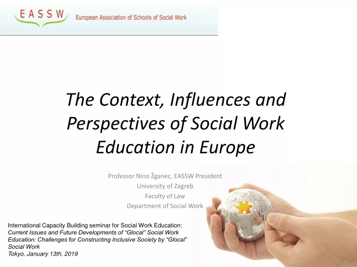 the context influences and perspectives of social work education in europe