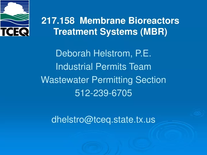 217 158 membrane bioreactors treatment systems mbr