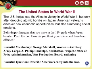 The United States in World War II