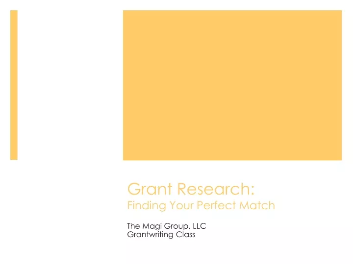 grant research finding your perfect match