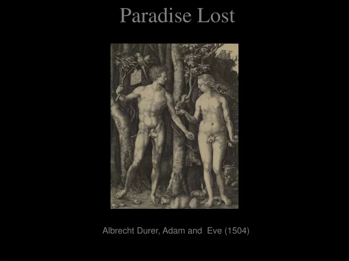 paradise lost