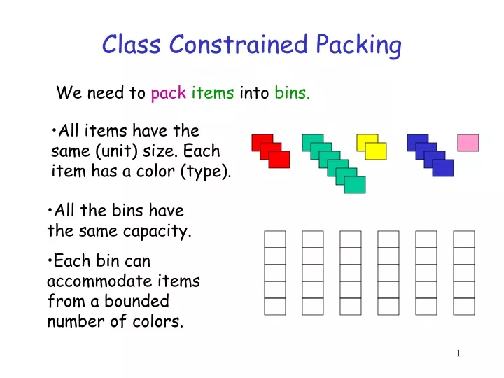 class constrained packing