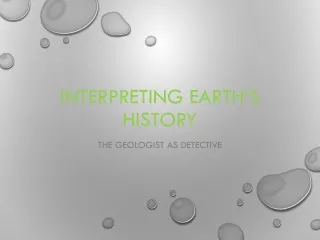 Interpreting Earth’s History