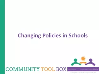 Changing Policies in Schools