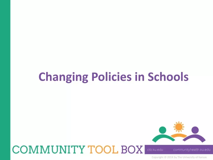 changing policies in schools