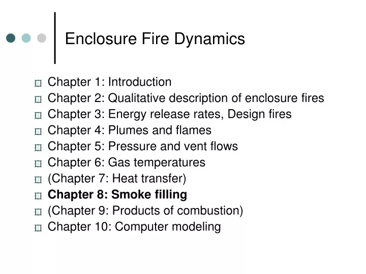 enclosure fire dynamics