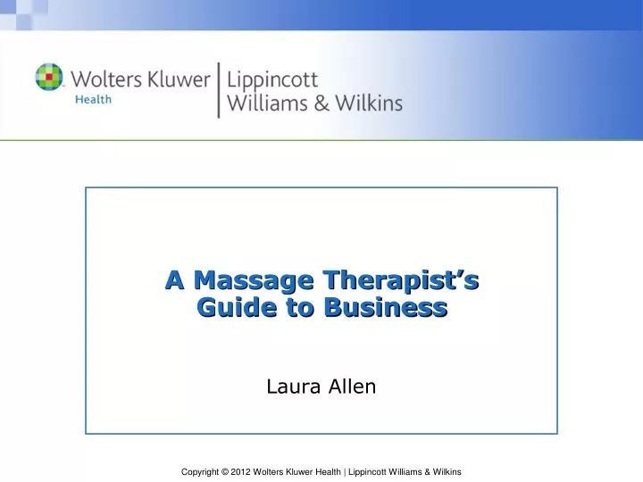 a massage therapist s guide to business