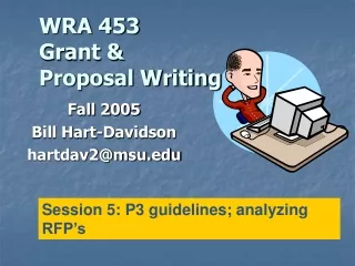 WRA 453 Grant &amp;  Proposal Writing