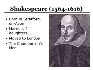 Shakespeare (1564-1616)