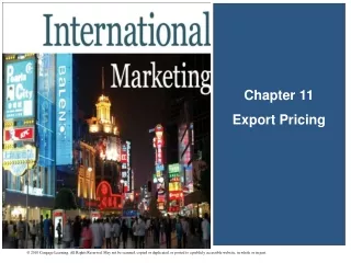 Chapter 11 Export Pricing