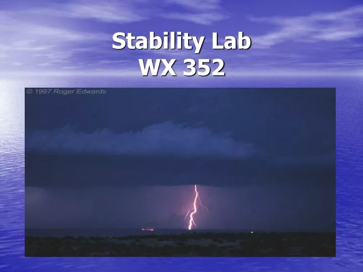 stability lab wx 352