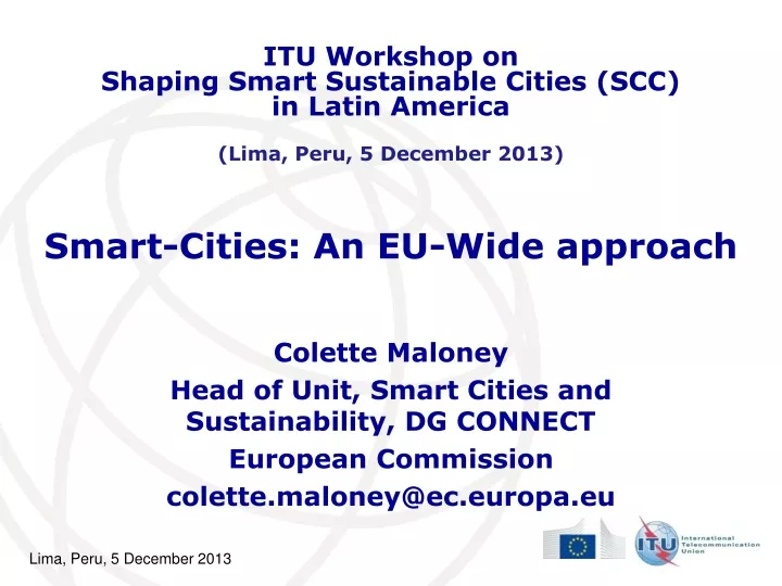 smart cities an eu wide approach