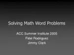 Solving Math Word Problems - slide 1
