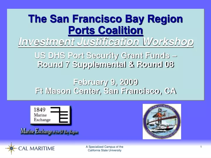 the san francisco bay region ports coalition