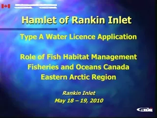 Hamlet of Rankin Inlet