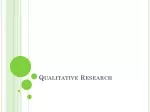 Qualitative Research - slide 1