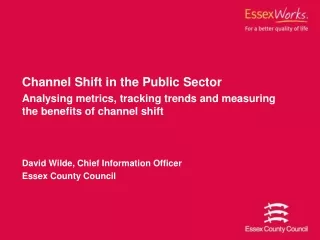 Channel Shift in the Public Sector