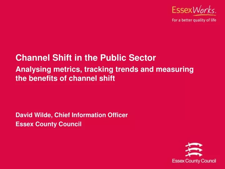 channel shift in the public sector analysing