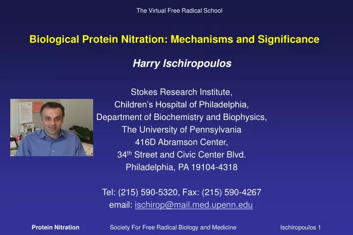 biological protein nitration mechanisms