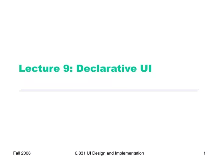 lecture 9 declarative ui