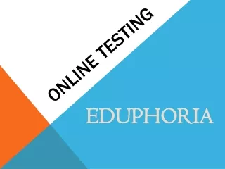 Online testing