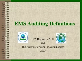 EMS Auditing Definitions