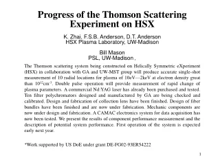 Thomson Scattering System