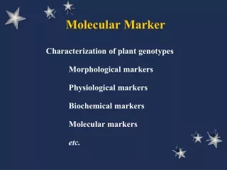 Molecular Marker