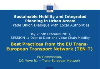 Best Practices from the EU Trans-European Transport Network (TEN-T)