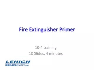 Fire Extinguisher Primer